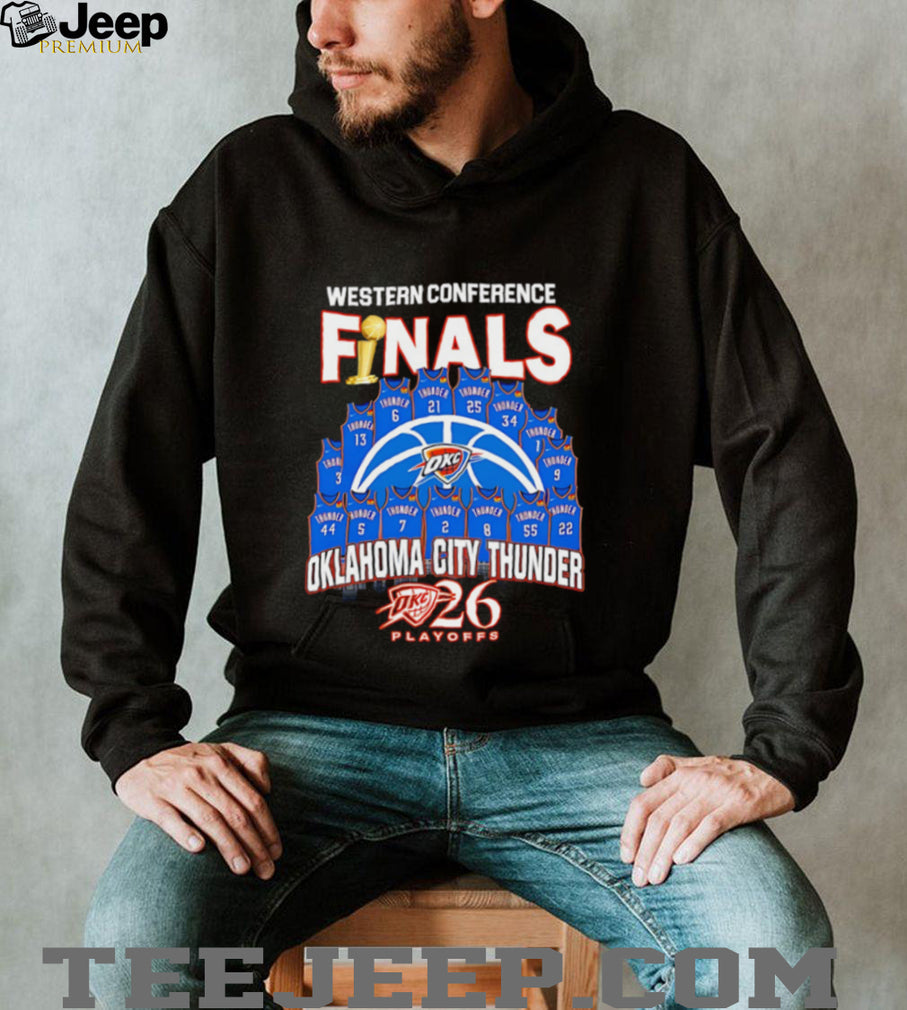 Oklahoma City Thunder Western Conference Finals playoffs jerseys collage shirt