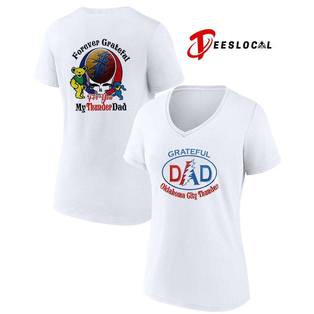 Oklahoma City Thunder x Grateful Dead Father Day forever Grateful logo shirt