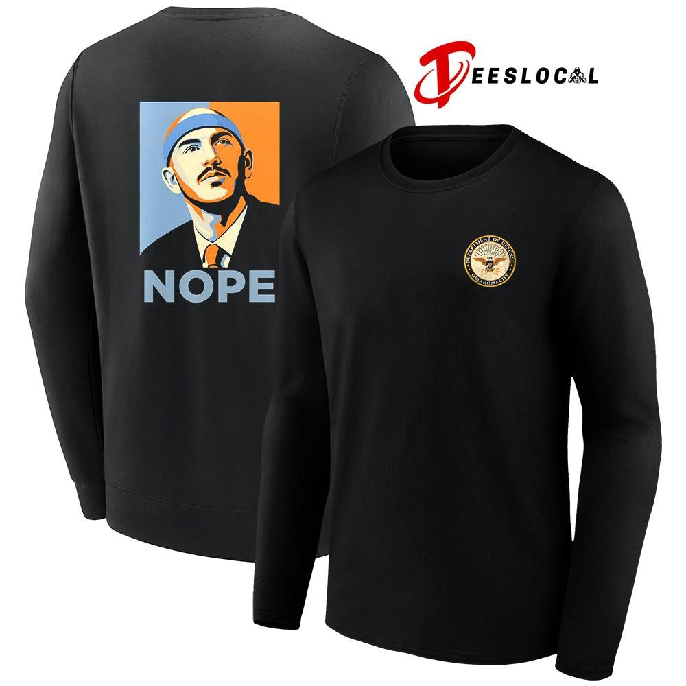 Oklahoma City department of defense nope HOPE style shirt