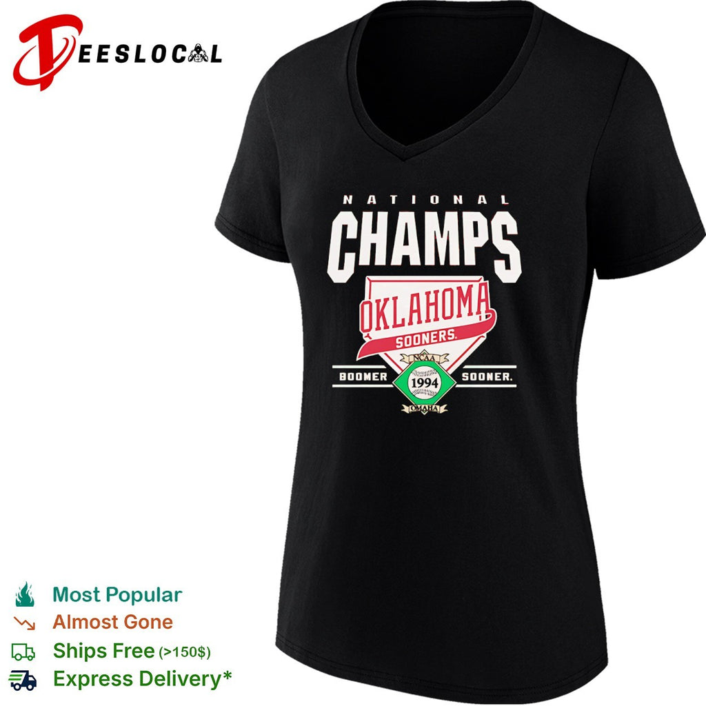 Oklahoma Sooners 1994 National Champs Omaha NCAA Baseball Shirt