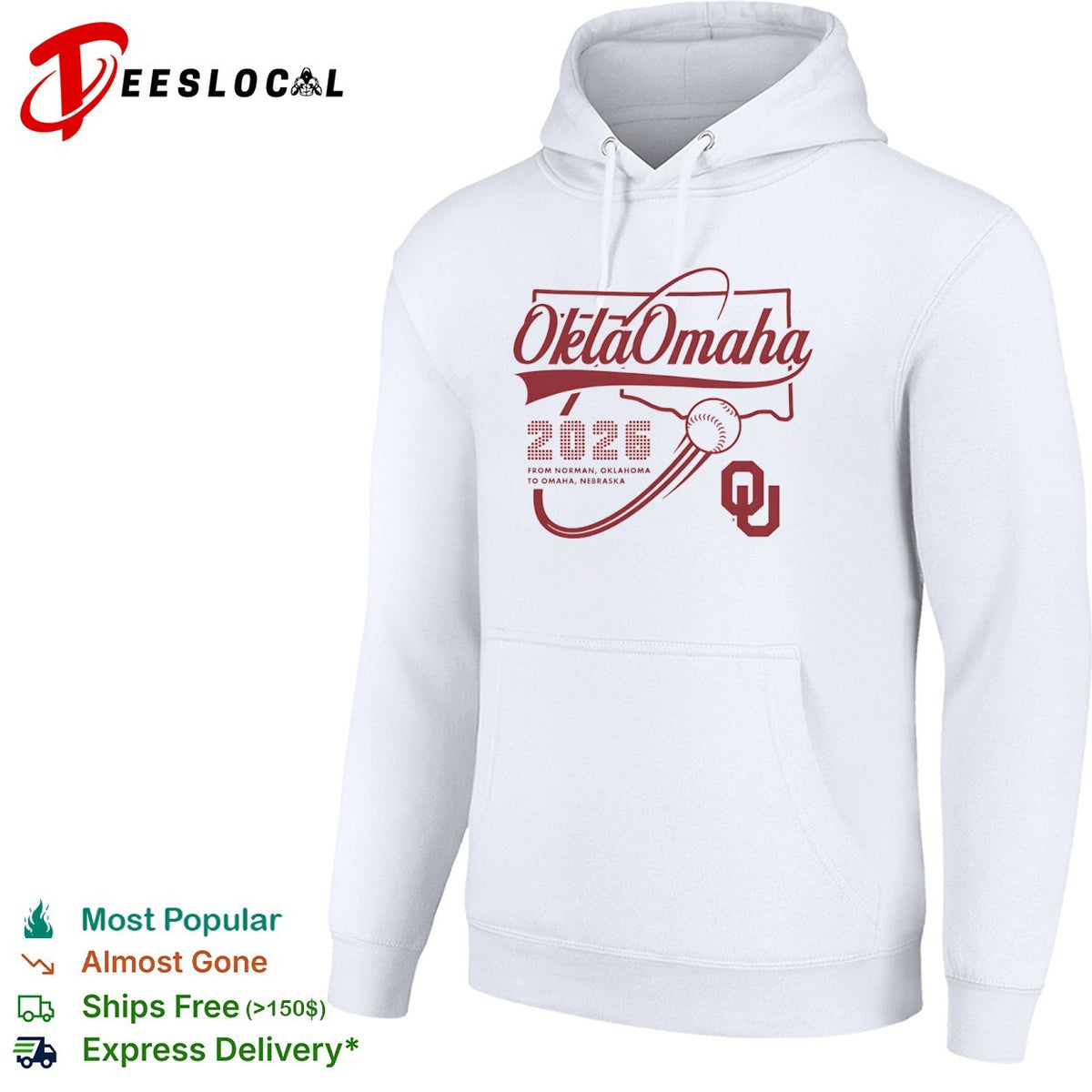 Oklahoma Sooners 2026 From Norman Oklahoma To Omaha Nebraska University Of Oklahoma Shirt