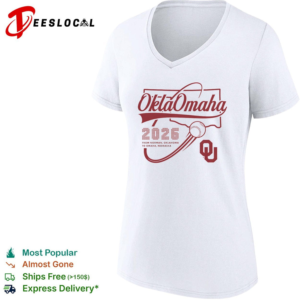 Oklahoma Sooners 2026 From Norman Oklahoma To Omaha Nebraska University Of Oklahoma Shirt