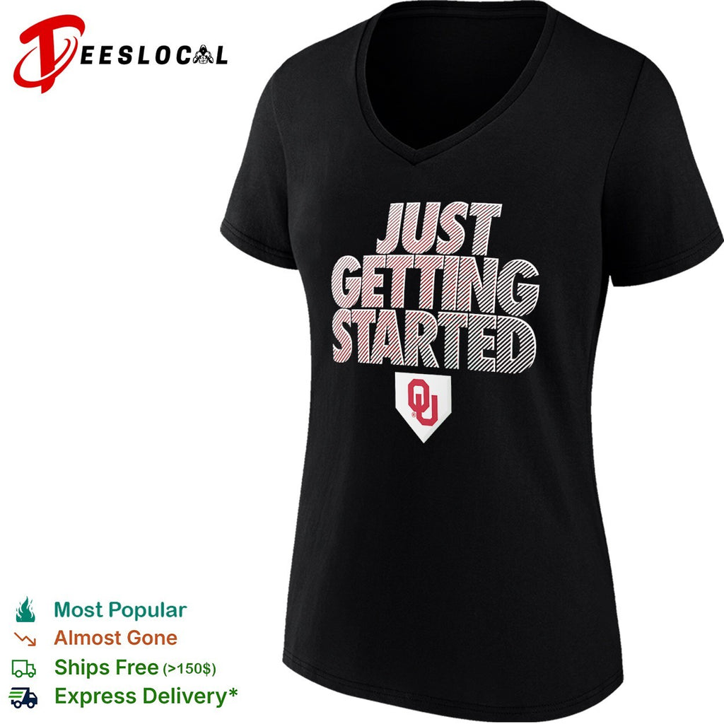 Oklahoma Sooners Just Getting Started NCAA Baseball Logo shirt