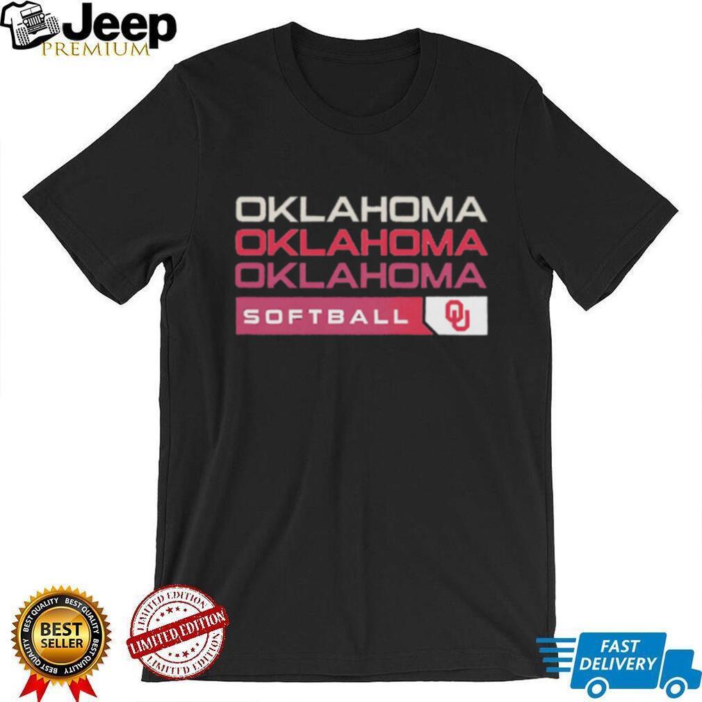 Oklahoma Sooners Softball Collegiate Stacked Text T Shirt
