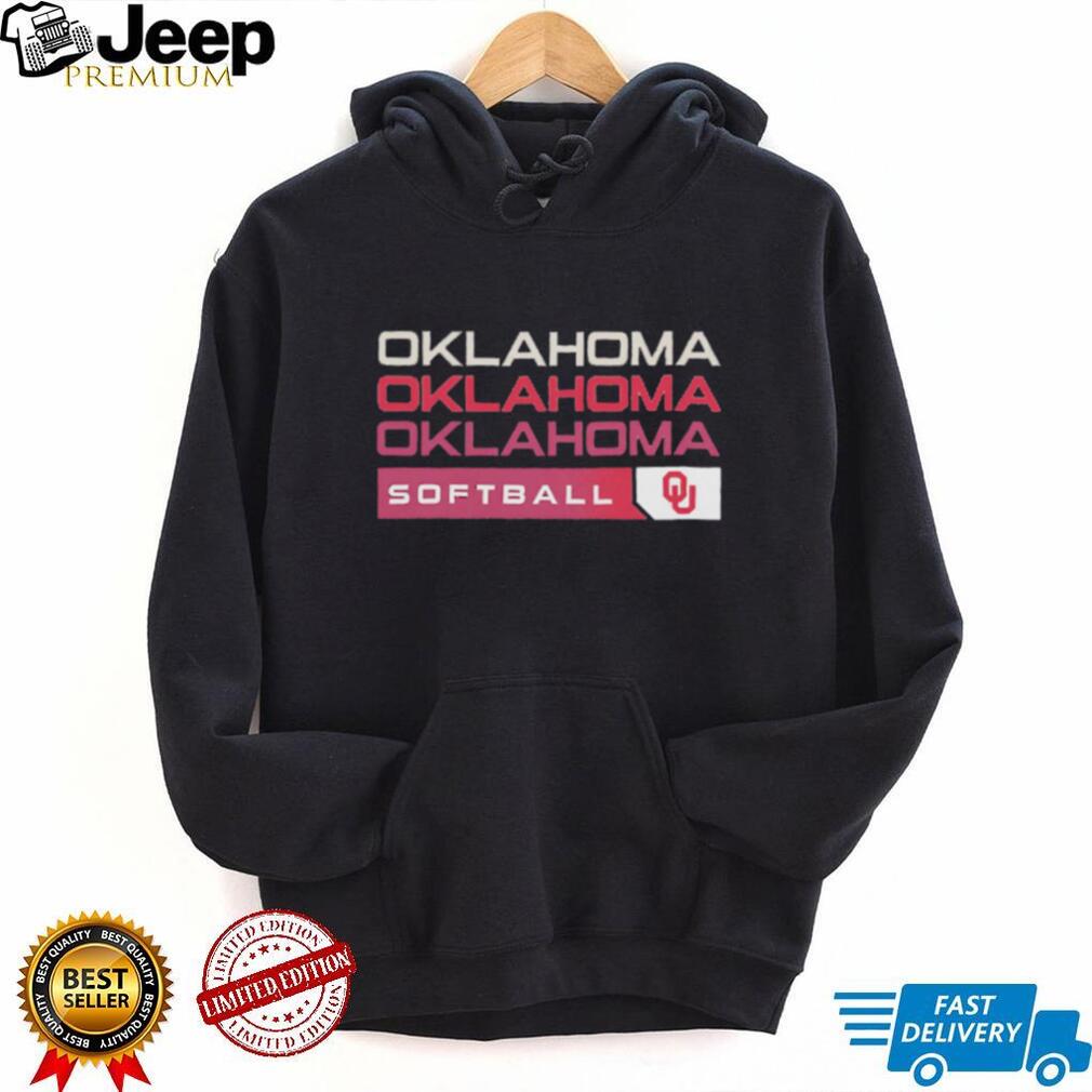 Oklahoma Sooners Softball Collegiate Stacked Text T Shirt