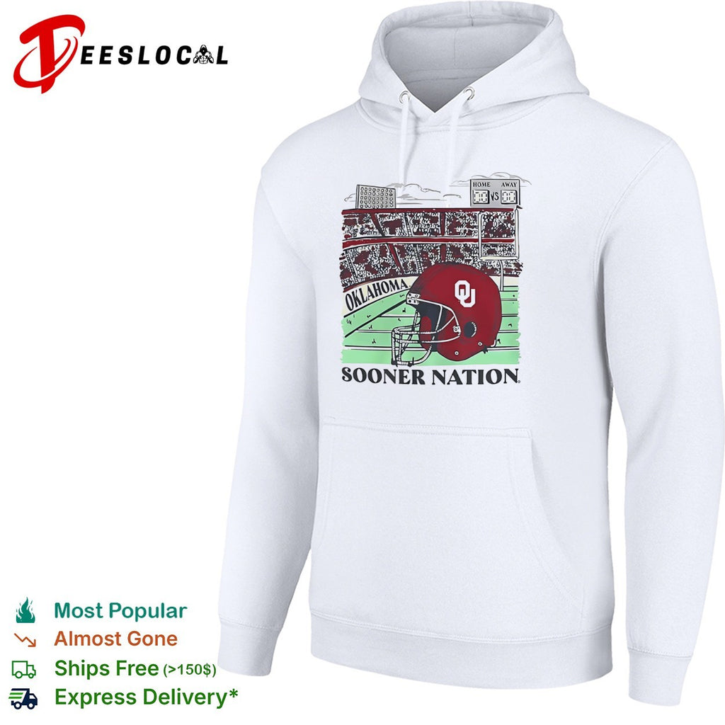 Oklahoma Sooners Sooner Nation football stadium helmet OU shirt