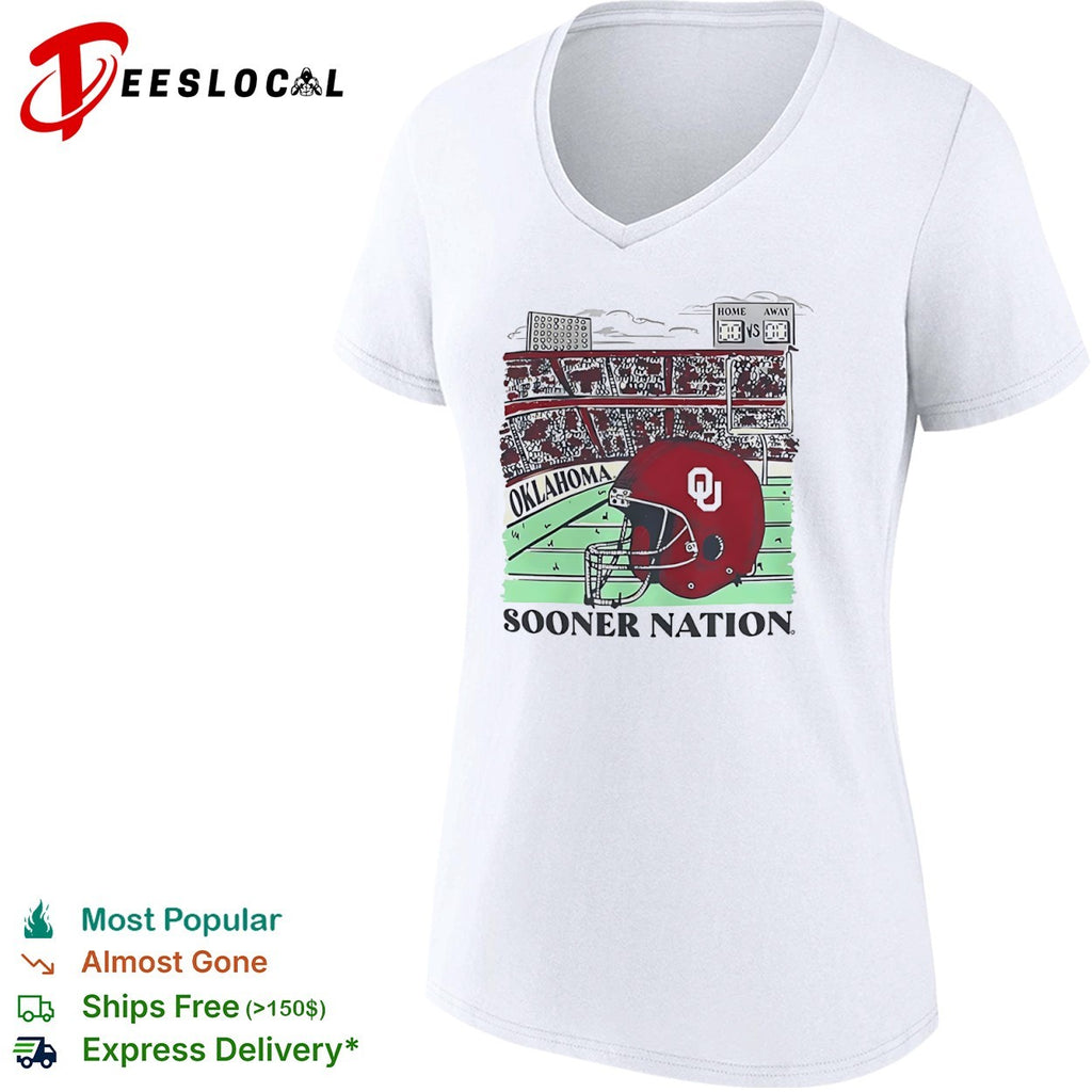 Oklahoma Sooners Sooner Nation football stadium helmet OU shirt
