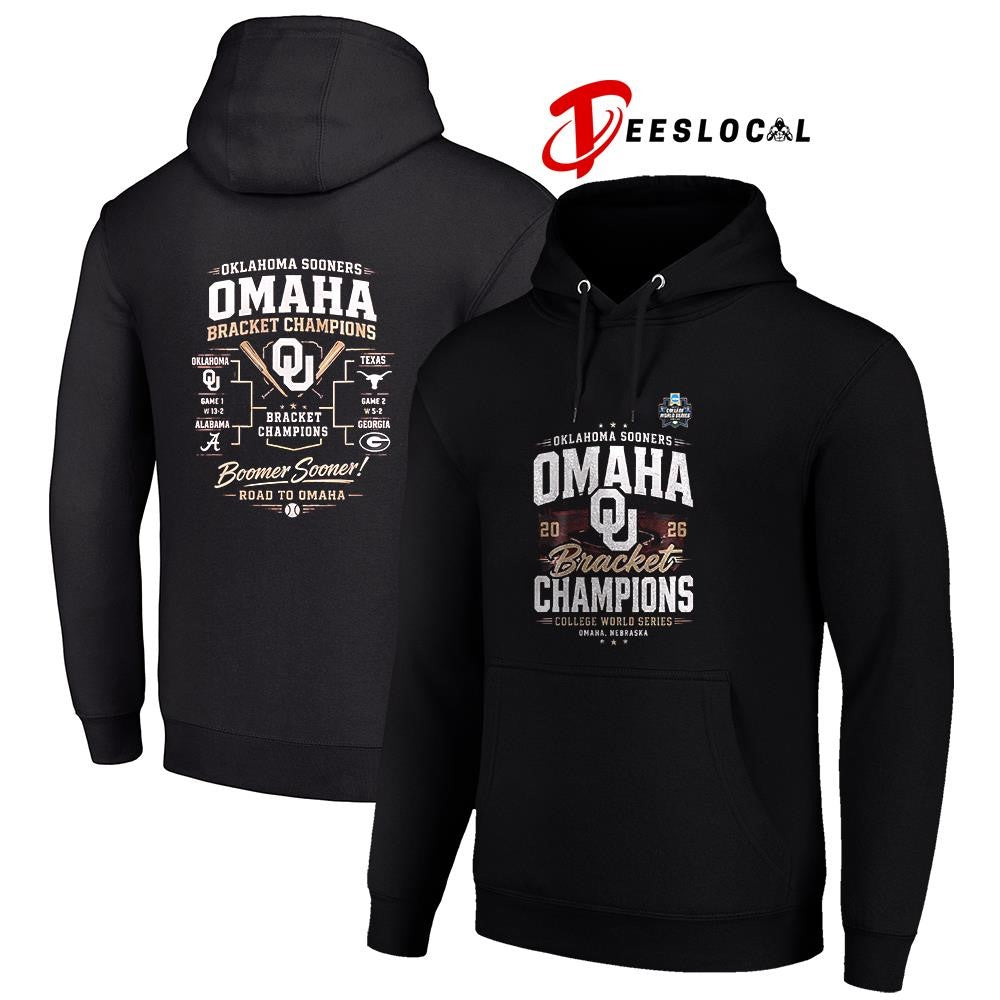Oklahoma Sooners bracket champions college world series Omaha boomer Sooner graphic shirt