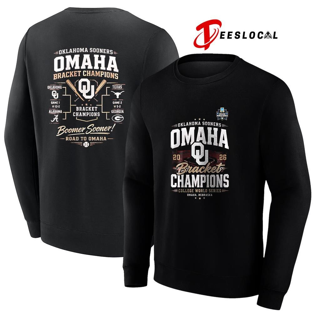 Oklahoma Sooners bracket champions college world series Omaha boomer Sooner graphic shirt