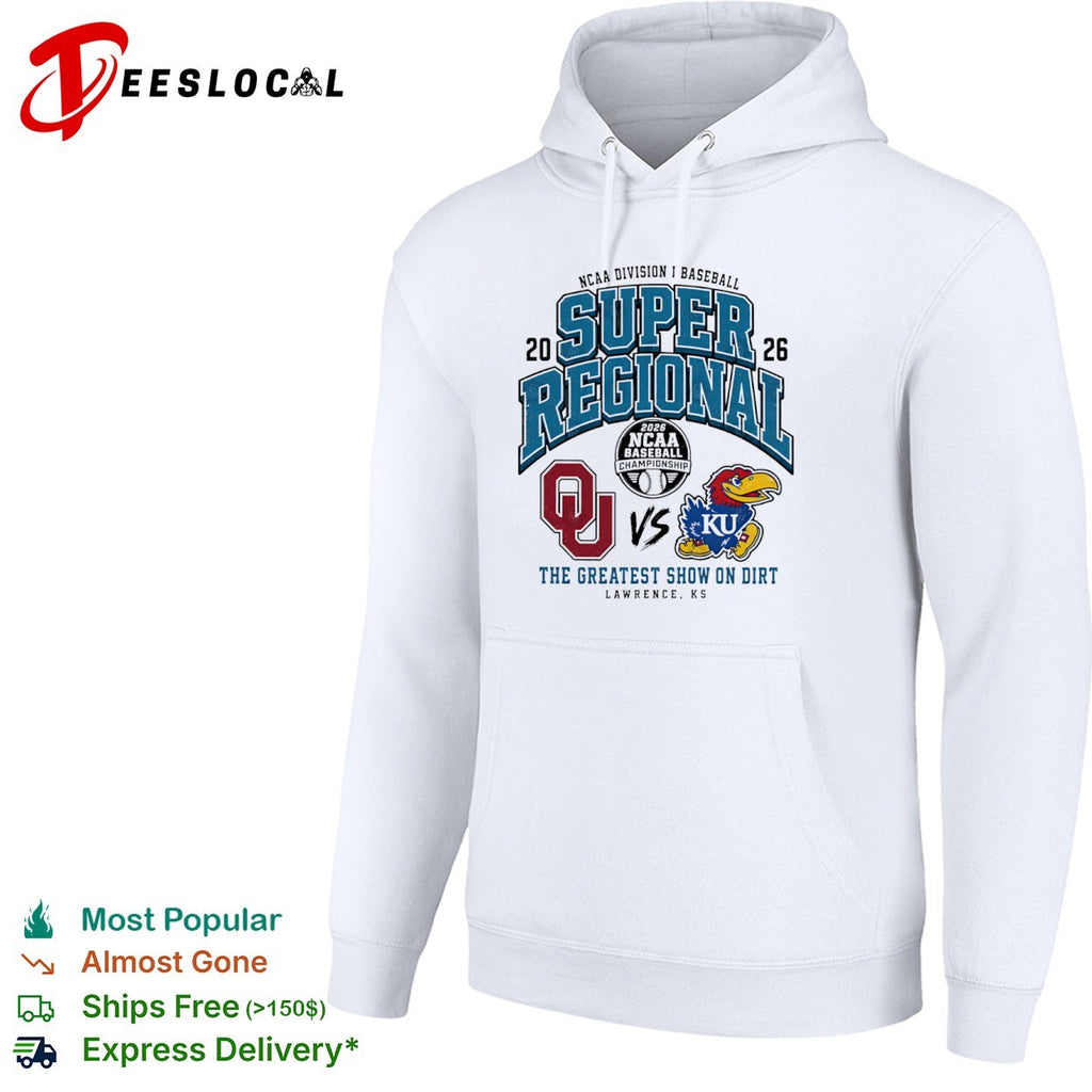 Oklahoma Sooners vs Kansas Jayhawks 2026 NCAA Division I Baseball Super Regional shirt