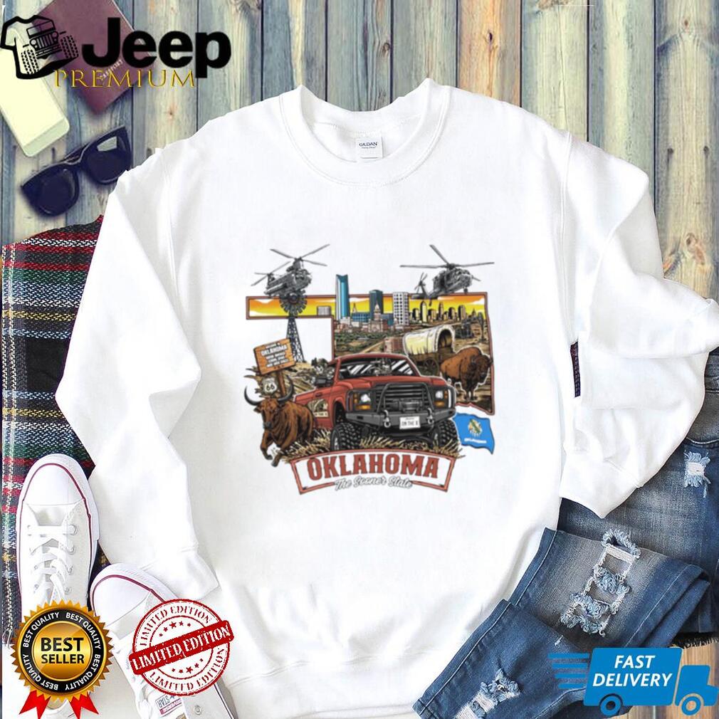 Oklahoma The Sooner State Offroad Truck Heritage T Shirt