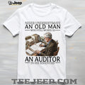 Old Man Auditor Accounting Career Retirement Professional Shirt
