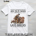 Old Man Bricklayer Construction Worker Retirement Shirt