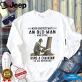 Old Man Lumberjack Chainsaw Woodworker Graphic Shirt