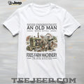 Old Man Mechanic Fixing Farm Machinery Retirement Sixties Shirt