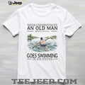 Old Man Swimming Funny Retirement Birthday Shirt