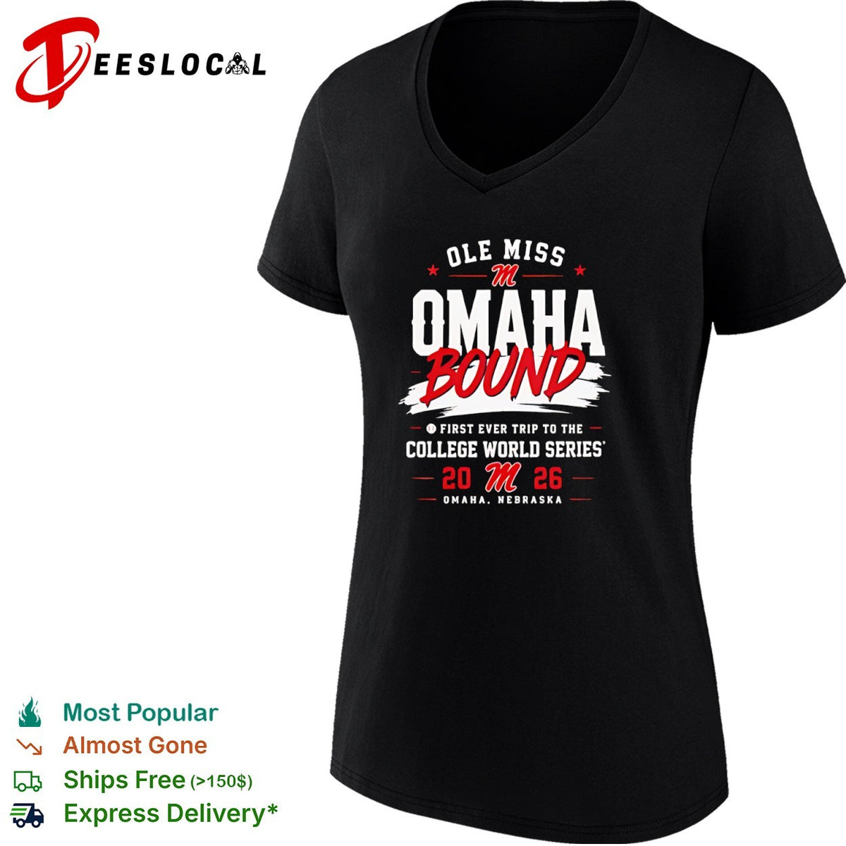 Ole Miss Omaha Bound First Ever Trip to the College World Series 2026 Omaha shirt