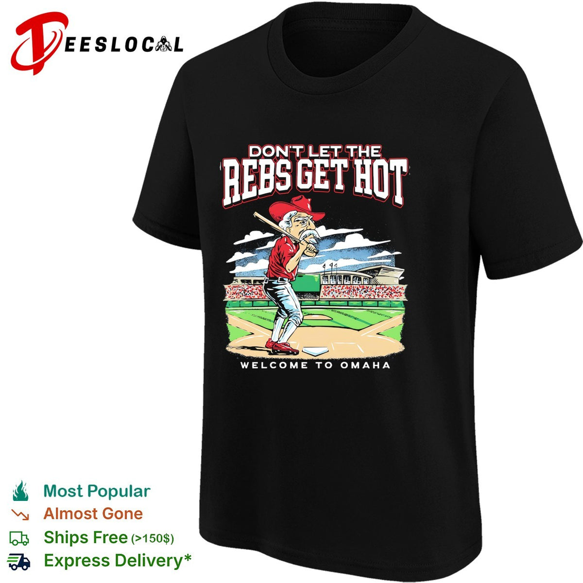 Ole Miss don’t let the Rebs get hot welcome to Omaha College World Series shirt