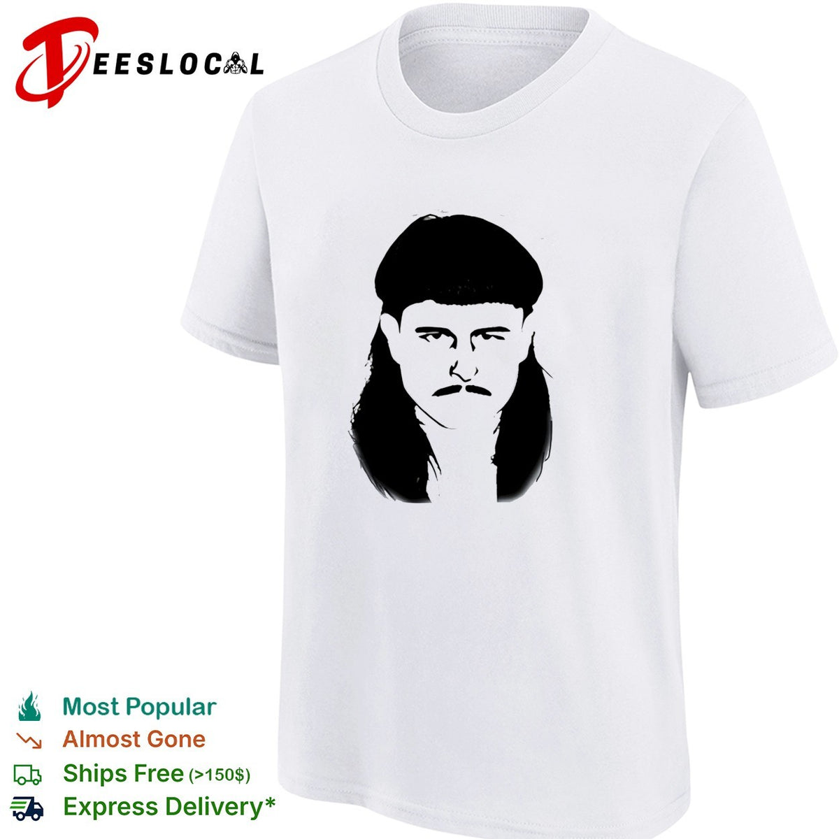 Oliver Tree Silhouette face portrait shirt