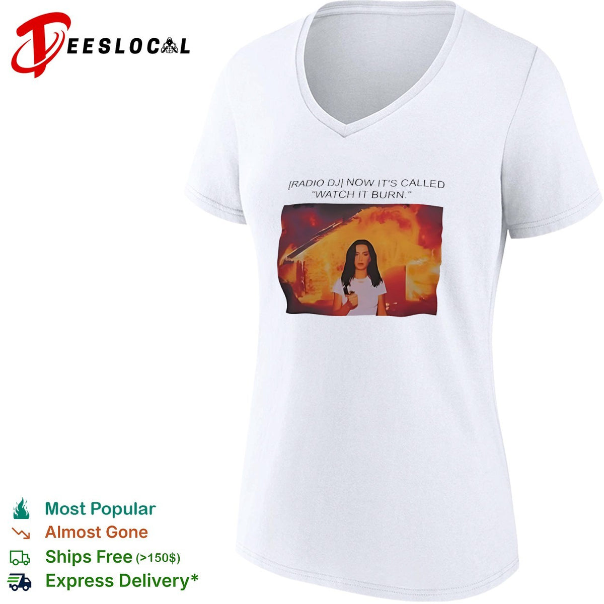 Olivia Rodrigo Radio DJ now it is called watch it burn shirt