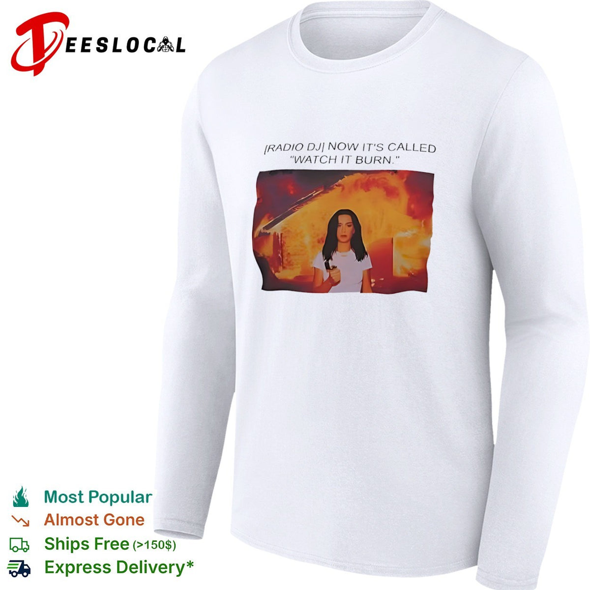 Olivia Rodrigo Radio DJ now it is called watch it burn shirt