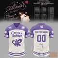 Olivia Rodrigo The Unraveled Tour 2026 Custom Football Jersey