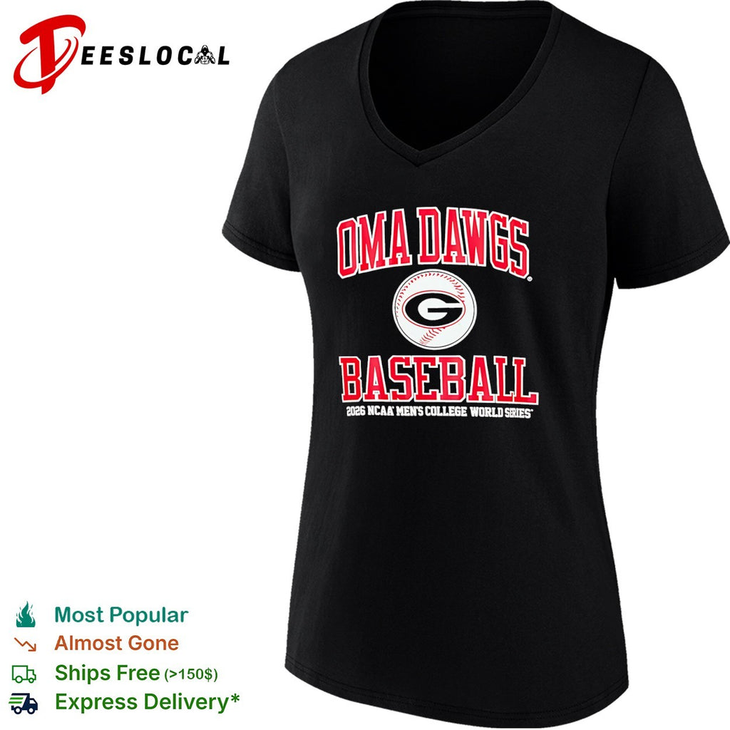 Oma Dawgs Baseball 2026 Ncaa Men’s College World Series University of Georgia Bulldogs shirt