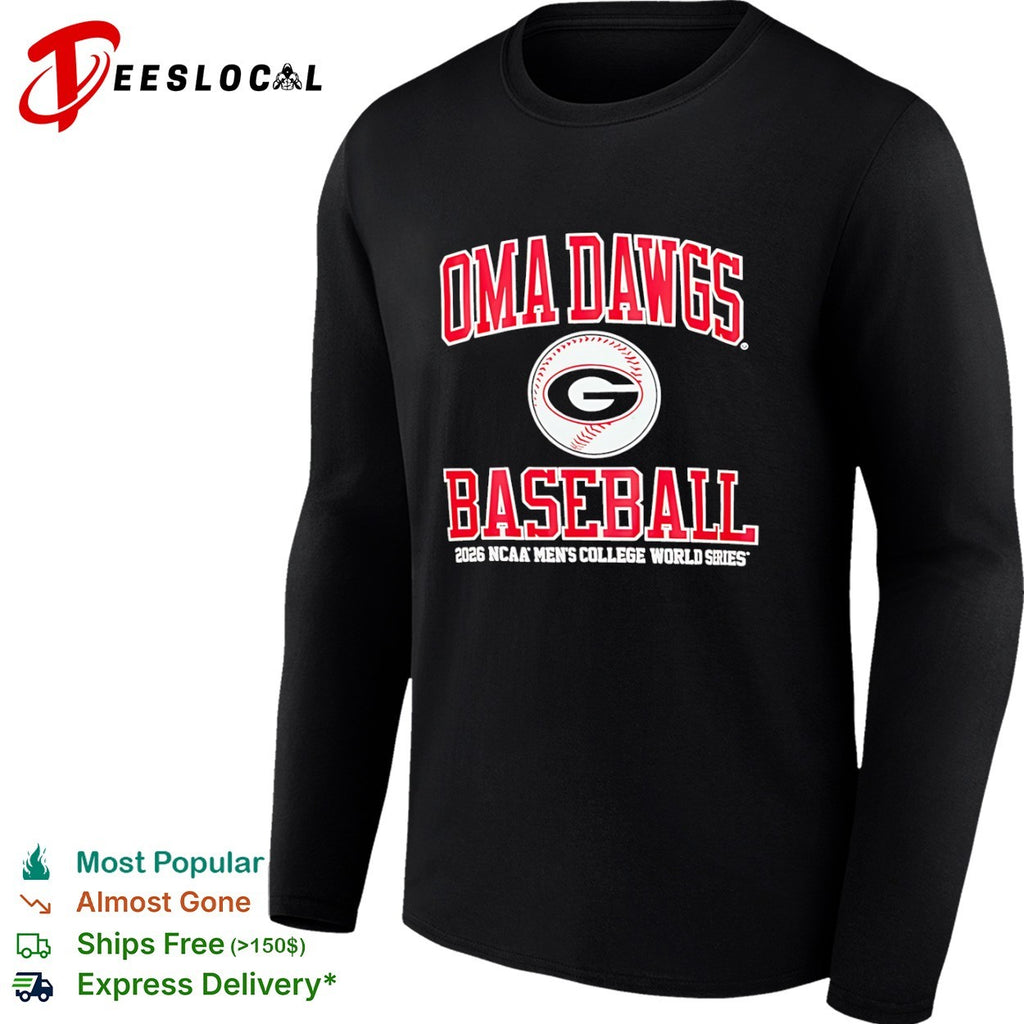 Oma Dawgs Baseball 2026 Ncaa Men’s College World Series University of Georgia Bulldogs shirt