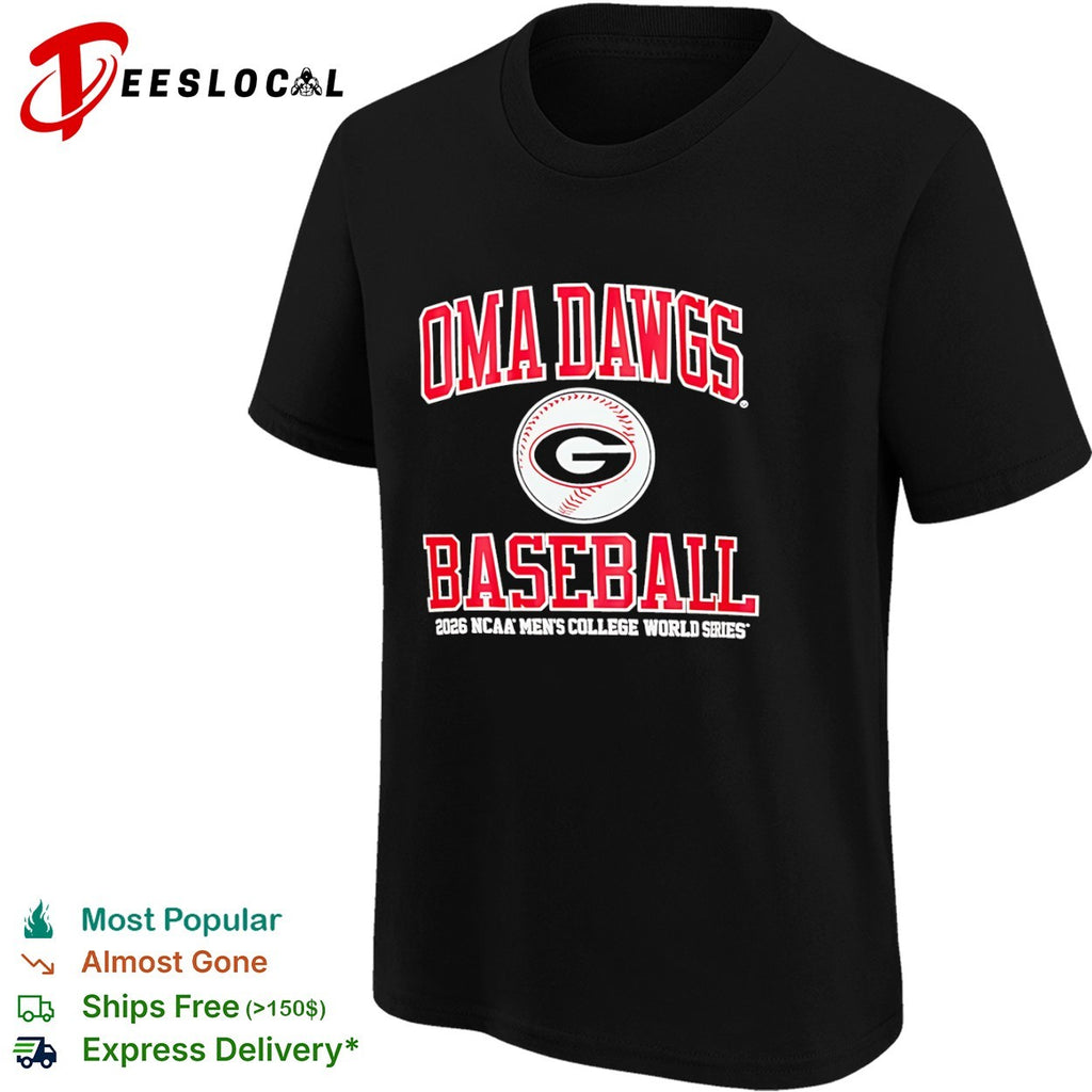 Oma Dawgs Baseball 2026 Ncaa Men’s College World Series University of Georgia Bulldogs shirt