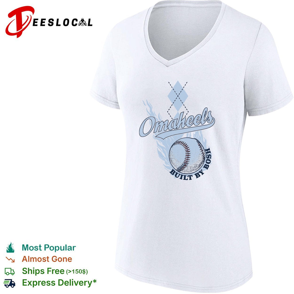 Omaheels Built by Bosh North Carolina Tar Heels College World Series Baseball shirt