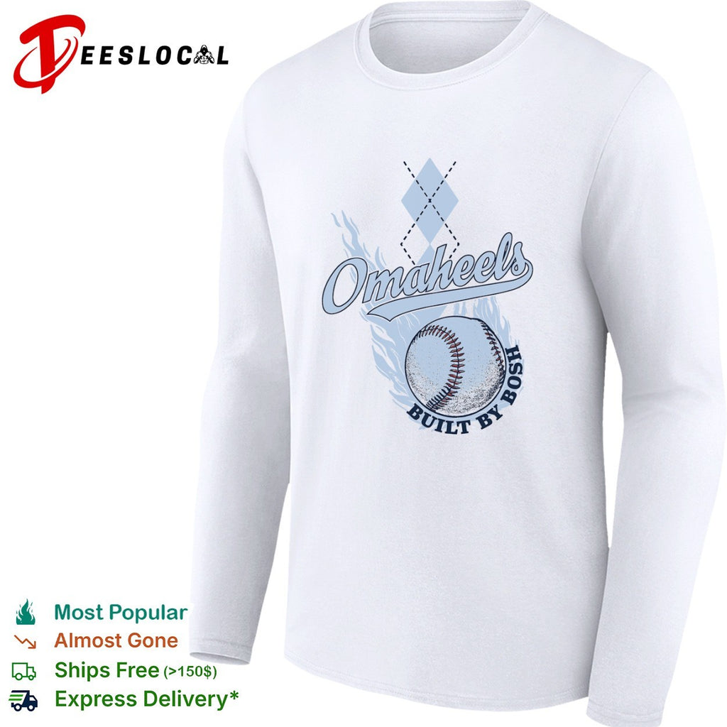 Omaheels Built by Bosh North Carolina Tar Heels College World Series Baseball shirt