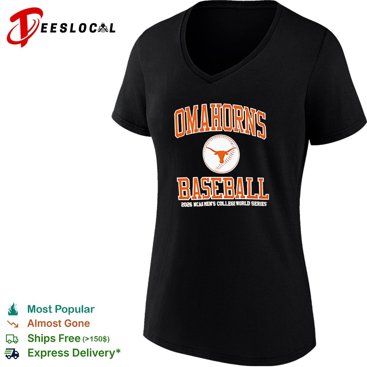 Omahorns Baseball 2026 NCAA Mens College World Series Texas Longhorns shirt