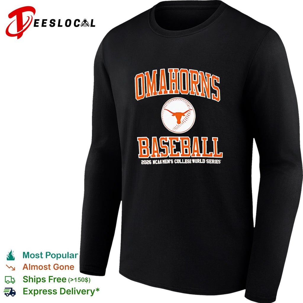 Omahorns Baseball 2026 NCAA Mens College World Series Texas Longhorns shirt