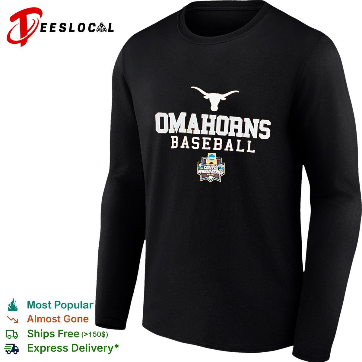 Omahorns Baseball Texas Longhorns 2020 NCAA College World Series Omaha event shirt