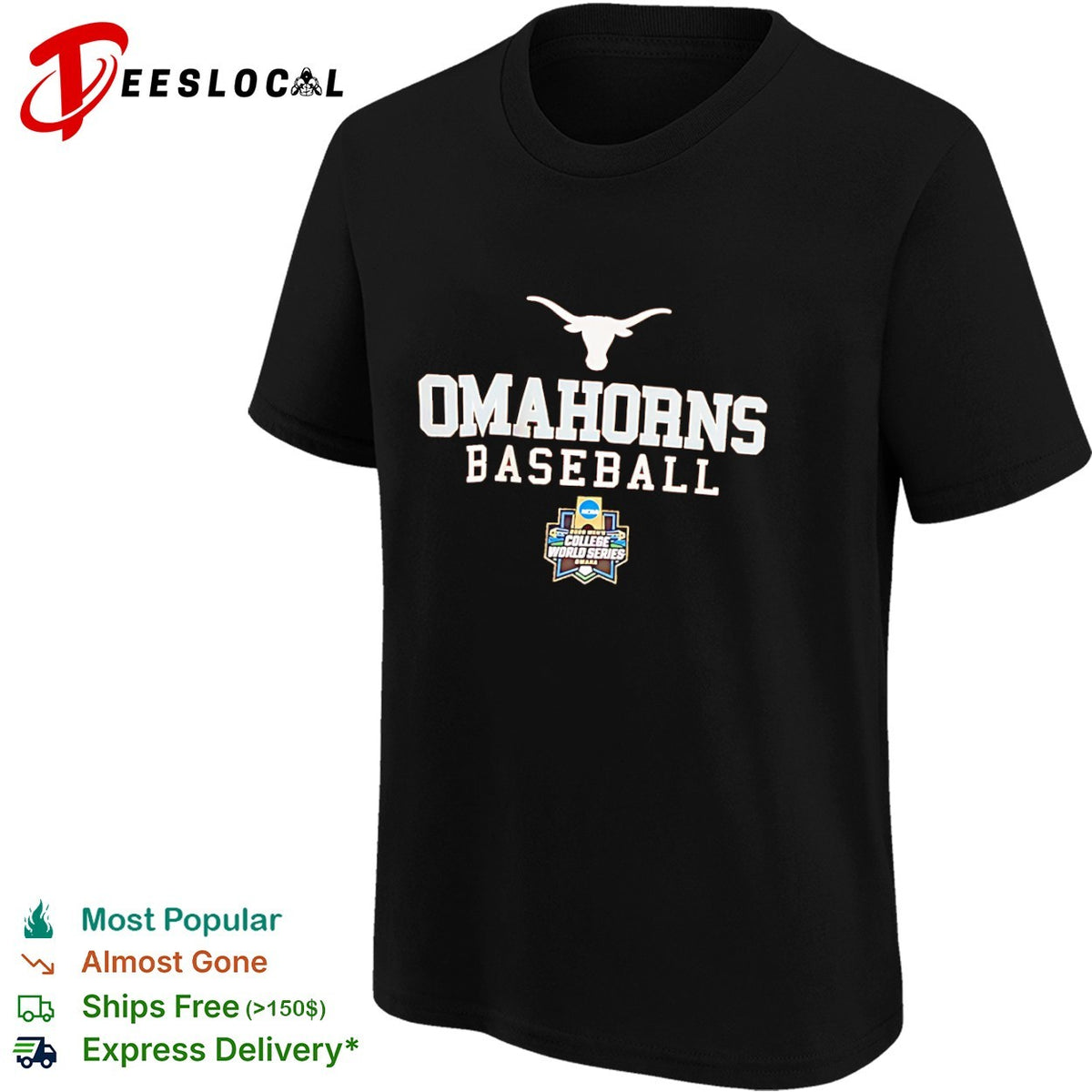 Omahorns Baseball Texas Longhorns 2020 NCAA College World Series Omaha event shirt