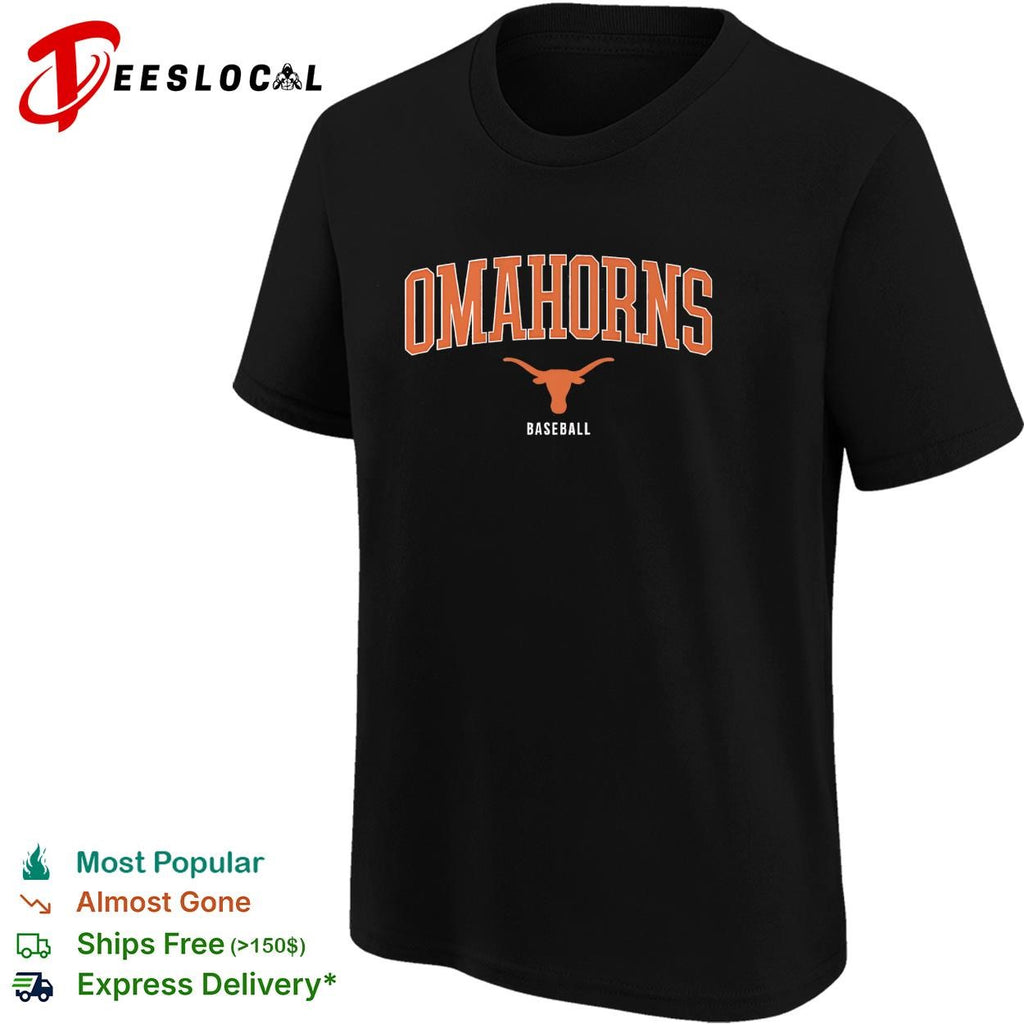Omahorns Texas Longhorns College World Series baseball Omaha shirt