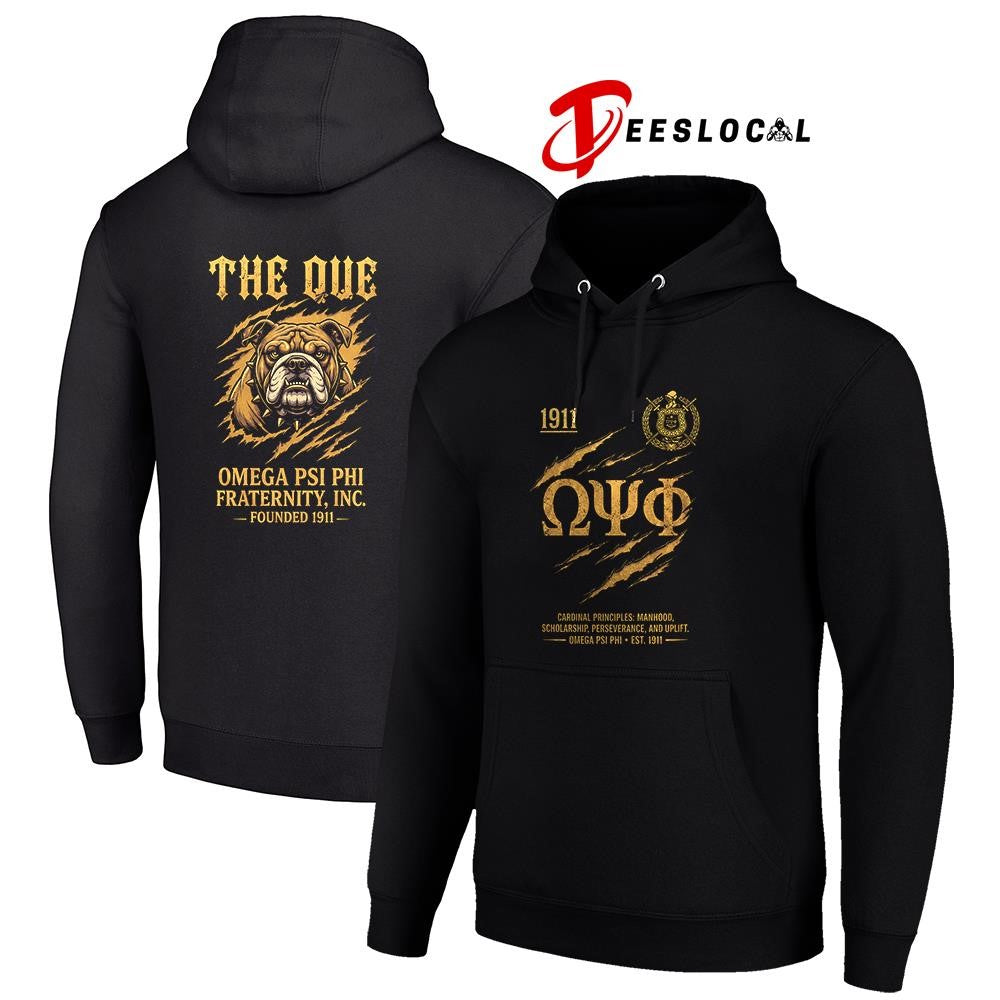 Omega Psi Phi cardinal principles the que shirt