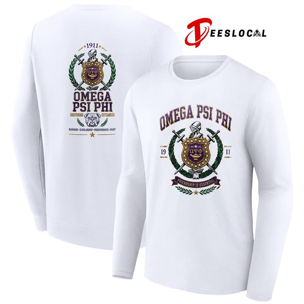 Omega Psi Phi manhood scholarship perseverance uplift graphic shirt