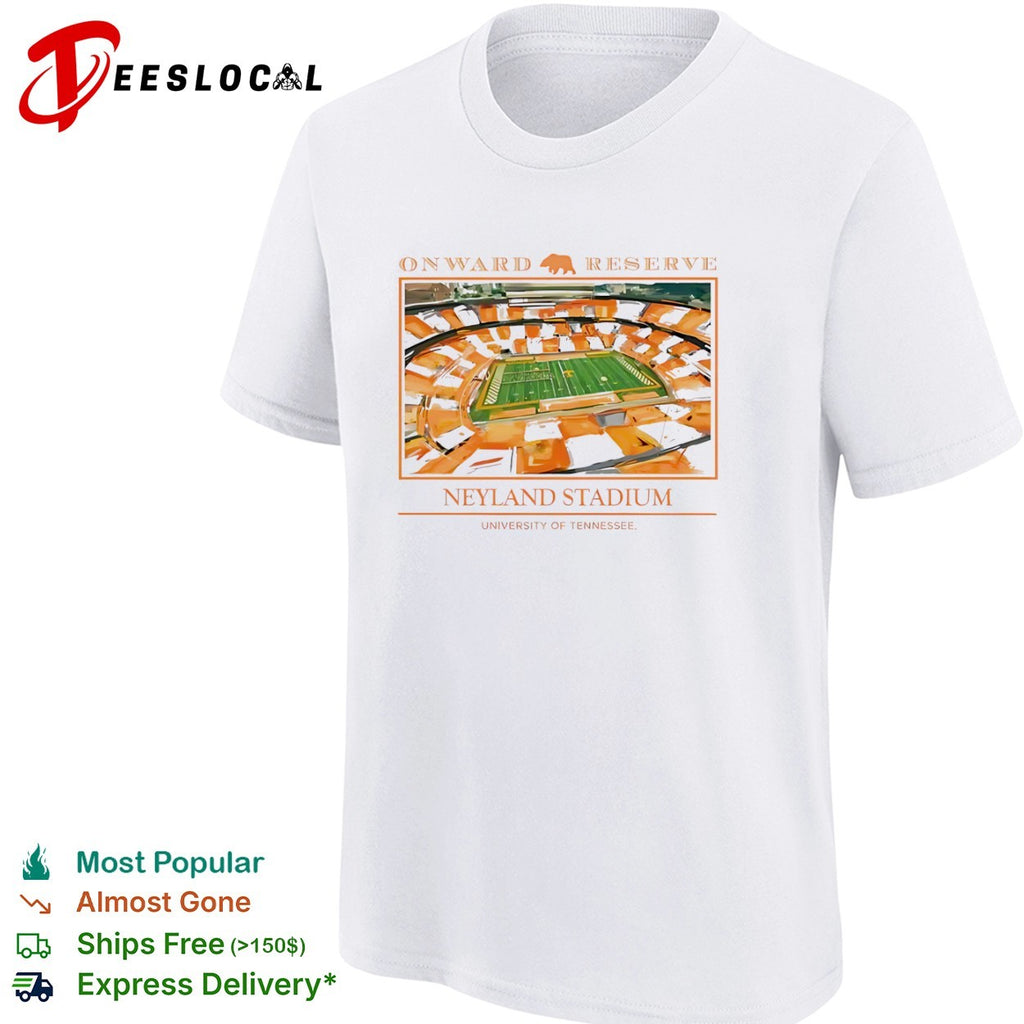 Onward Reserve Neyland Stadium University of Tennessee Volunteers football shirt