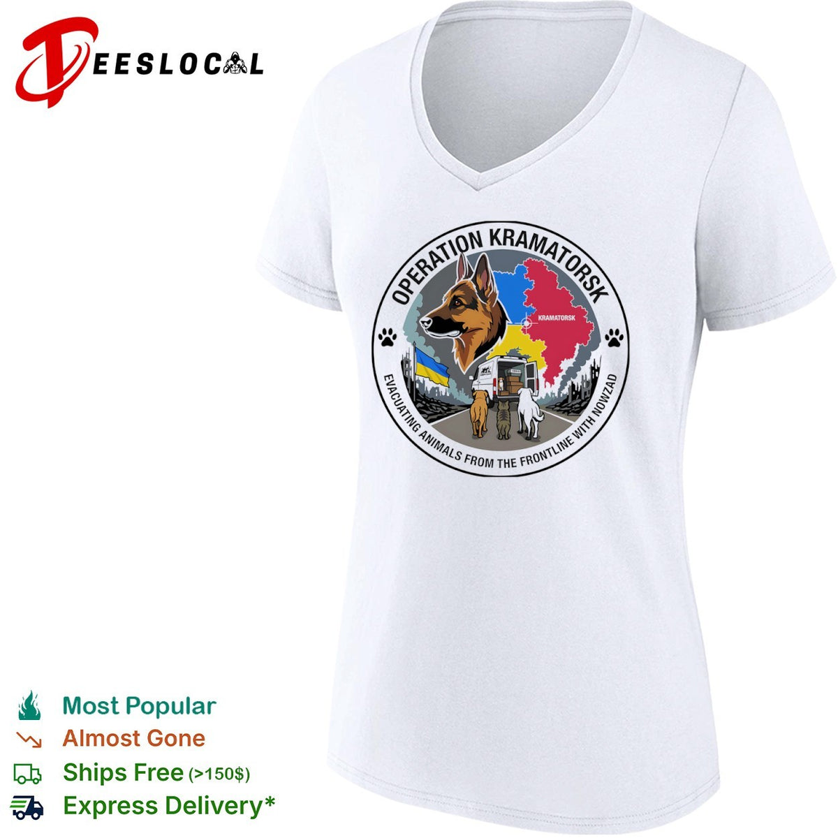 Operation Kramatorsk Evacuating Animals from the Frontline with Nowzad shirt
