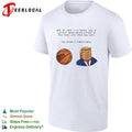 Orange sack of leather versus basketball Trump Knicks political humor shirt