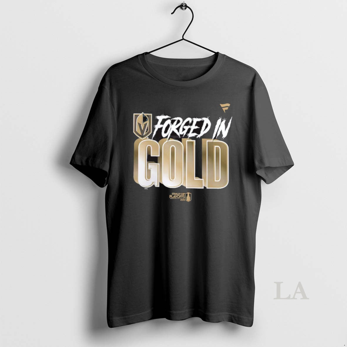 Original Forged In Gold Vegas Golden Knights Black 2026 Nhl Playoff Hometown Slogan Legacy