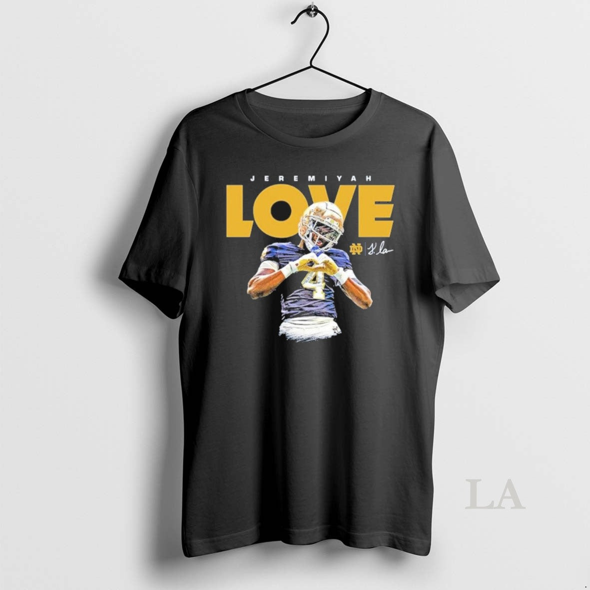 Original Jeremiyah Love Notre Dame Fighting Irish Celebration Player