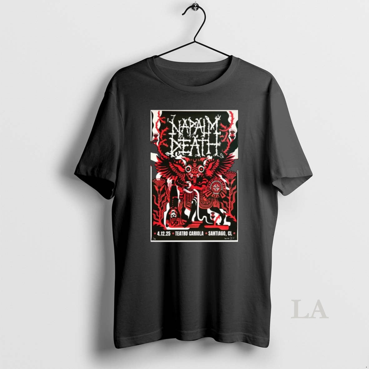 Original Napalm Death Teatro Cariola Santiago Chile December 4 2025 Long Sleve