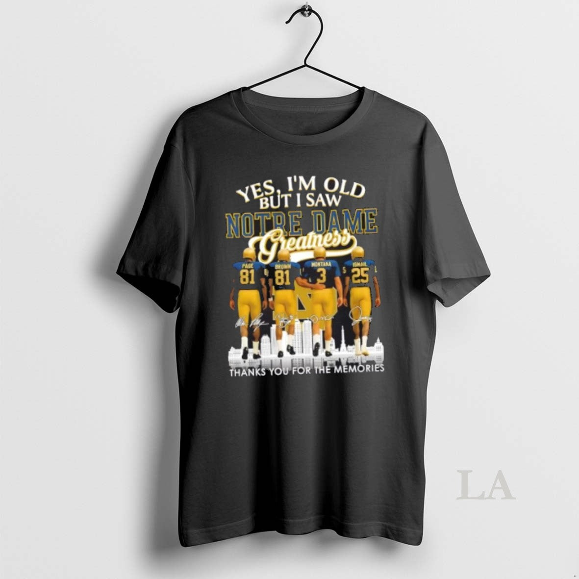 Original Page Brown Montana Ismail Yes Im Old But I Saw Notre Dame Fighting Irish
