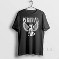 Original Retro Purrvana Cat With Wings