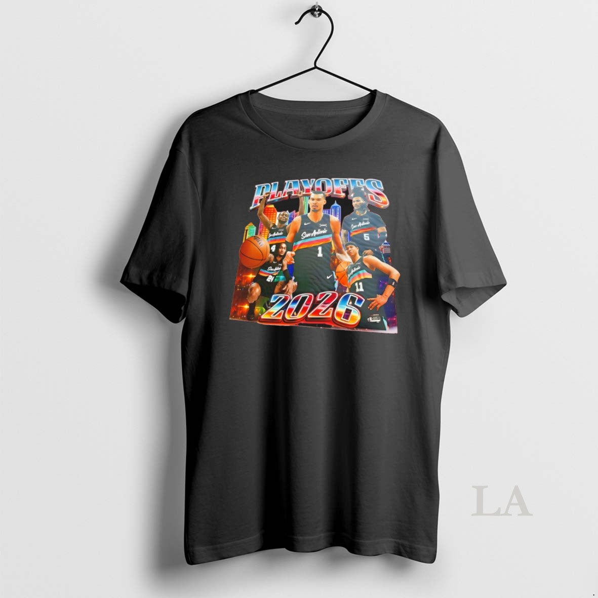 Original Victor Wembanyama San Antonio Spurs Playoffs 2026 City Skyline
