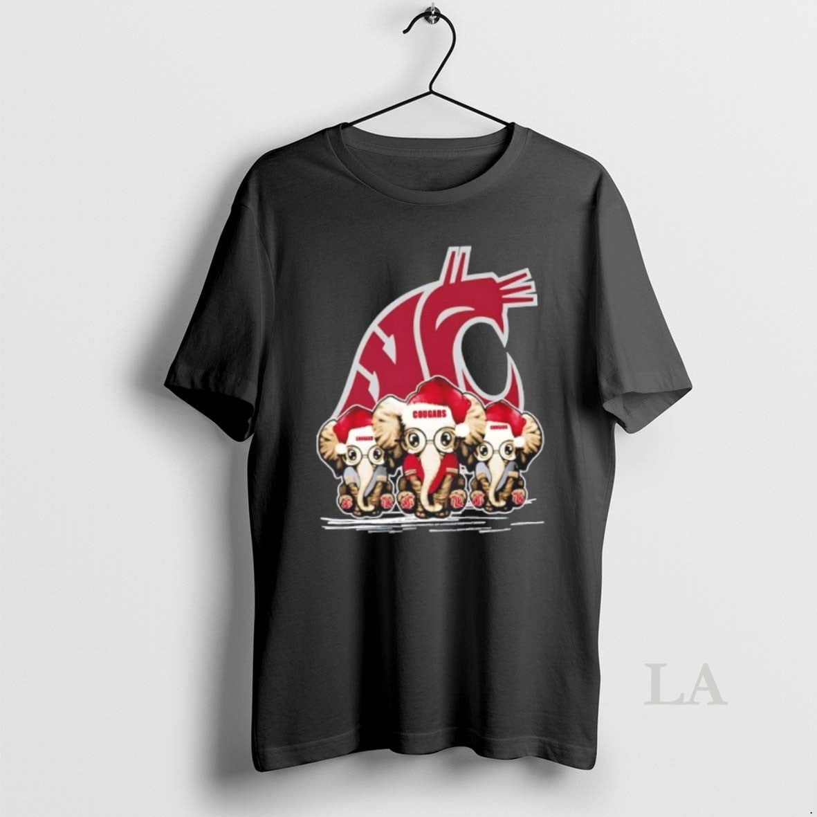 Original Washington State Cougars X Elephants Santa Hat Merry Christmas