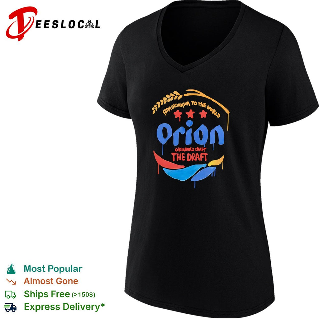 Orion from Okinawa to the world Okinawas craft the draft beer brand logo shirt