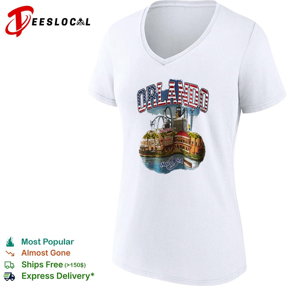 Orlando Hard Rock Cafe skyline shirt